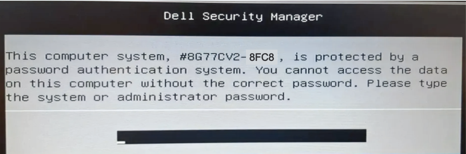Dell 8FC8 Bios unlock service by dump