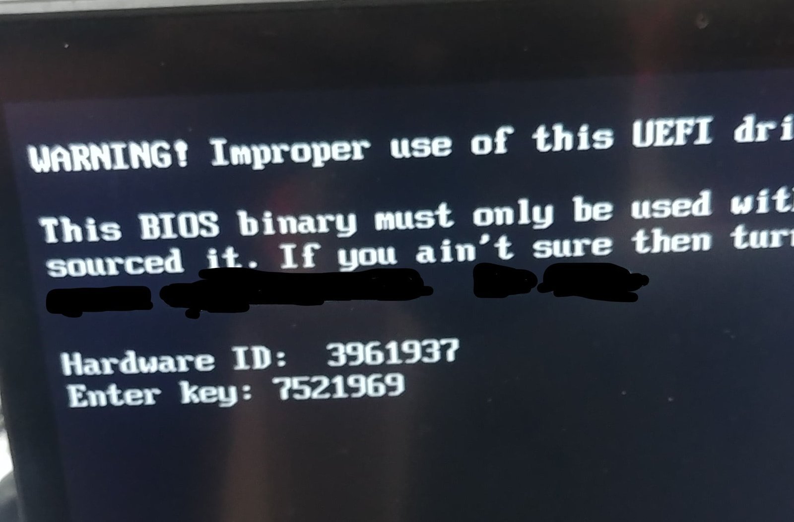 Lenovo - ThinkPad Bios unlock service