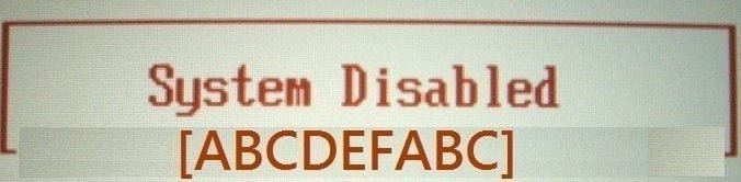 Fujitsu-Siemens 8 decimal bios master password